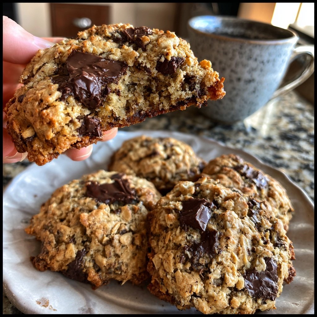 The best oatmeal chocolate chip cookies